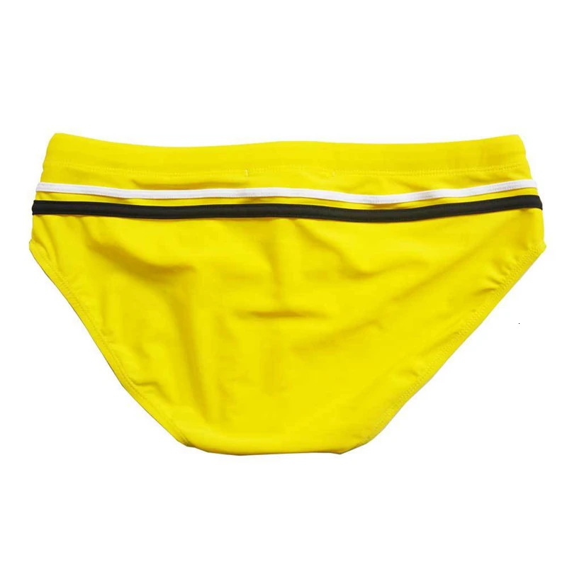 Mens Sexy Swim Beach Shorts Nadar Low waist Summer Mans Swimming Briefs Swimwear Solid White Rope Yellow Swimming Bottom 250121