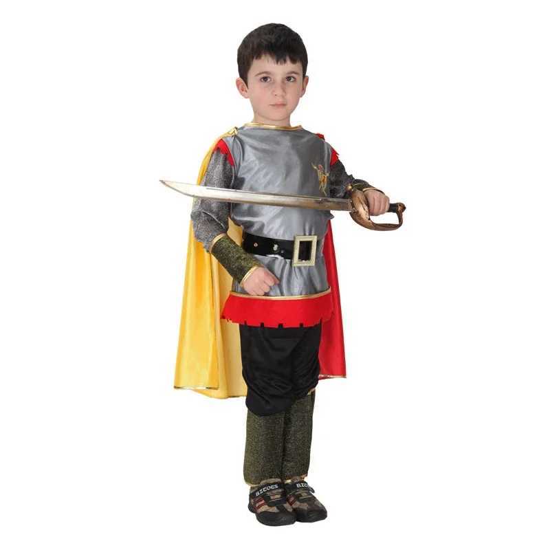Children Greek Roman Warrior Gladiator Costume Boy Knight Role Play Carnival Party Fancy Dress Weapon Free W250117