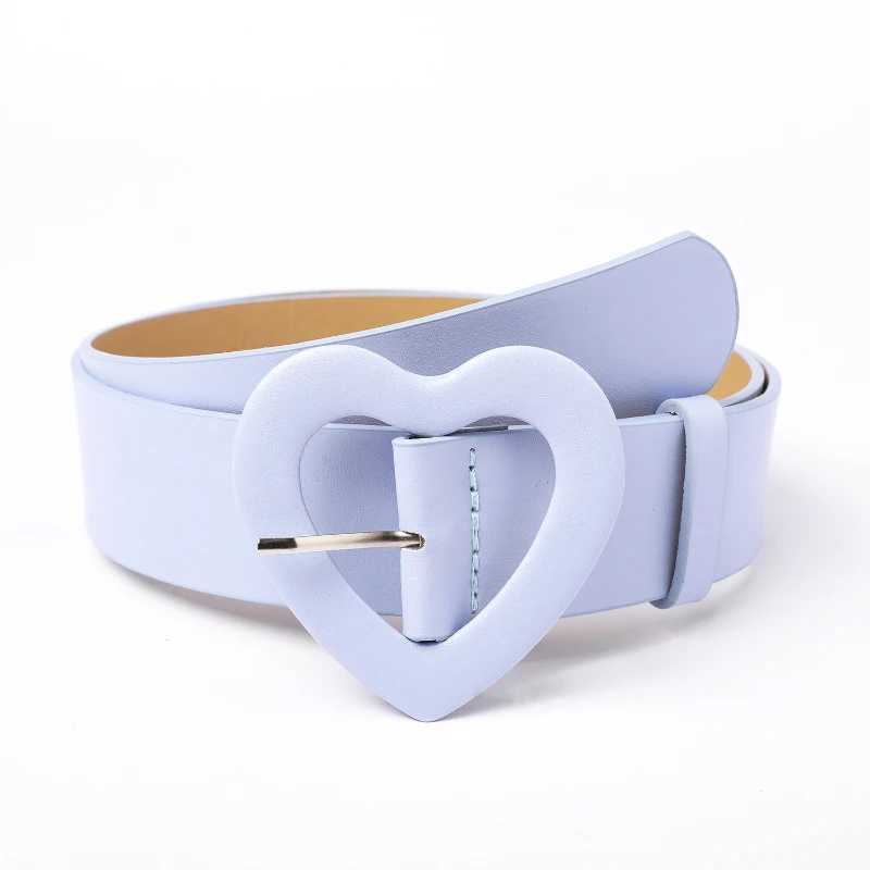 3.8x105cm Heart Belt for Women Love Buckle New Pu Leather Jeans Belts Ladies Cute Pink Belt Female Personality Dress Waistband W250120