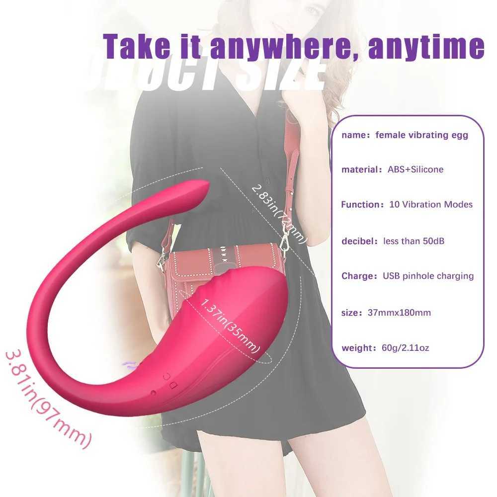 Wireless Bluetooth Vibrating Egg G Spot Dildo Vibrator for Women APP Control Panties Vibrator Clit Female Vibrating Sex Toy W250117