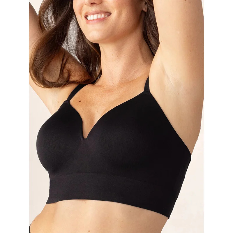 Womens Sexy Body Shaping Plus Size Fixed Cup Bra Supporting Traceless Underwear Comfortable Gatherup Wireless 250122