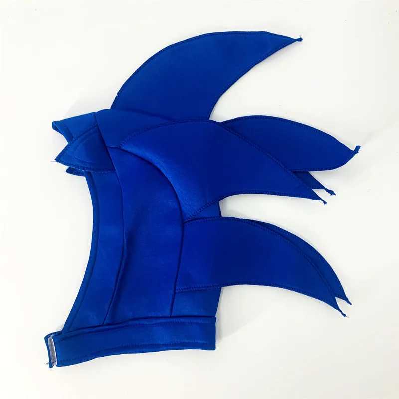 Halloween Costume Blue Sonic Costume Childrens Performance Costume Headwear Gloves Full Set Anime Cosplay Jumpsuits W250117