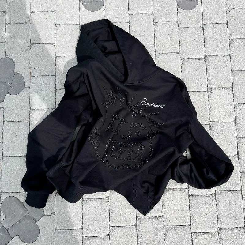 Y2K Winter Harajuku Retro Mens Hoodie New Personalized Design Hot Sweatshirt Hip Hop Fashion Cartoon Loose Zipper W250117