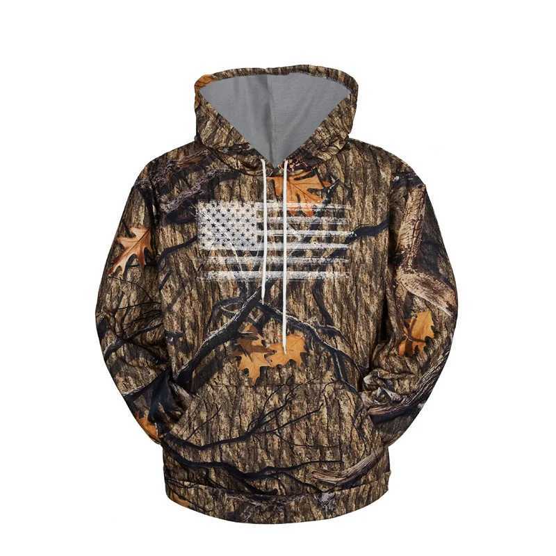 American Flag Camouflage Hoodie Men Clothing 3D USA Patriotic Printed New in Hoodies Women Harajuku Fashion y2k Pocket Pullover W250117