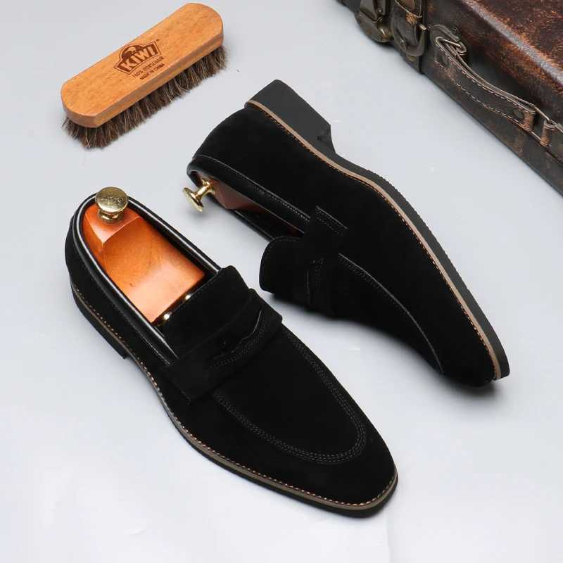 Mens Casual Business Shoes Mens Classic British Style Penny Loafers Fi Party Wedding Flats for MenXJ250118