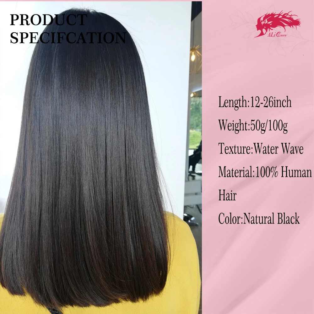Ali Queen Hair Straight Bulk Hair Bundles braids hair extensions 12-26in No Weft Hair Weaving human hair bundles 100g 250121