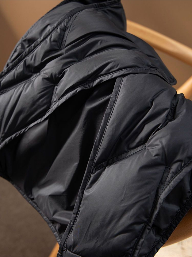 Korean Cotton Vest Jacket Women V Neck Lace Up Sleeveless Loose Casual Vintage Light Down Coat Autumn Winter 2024 Tops