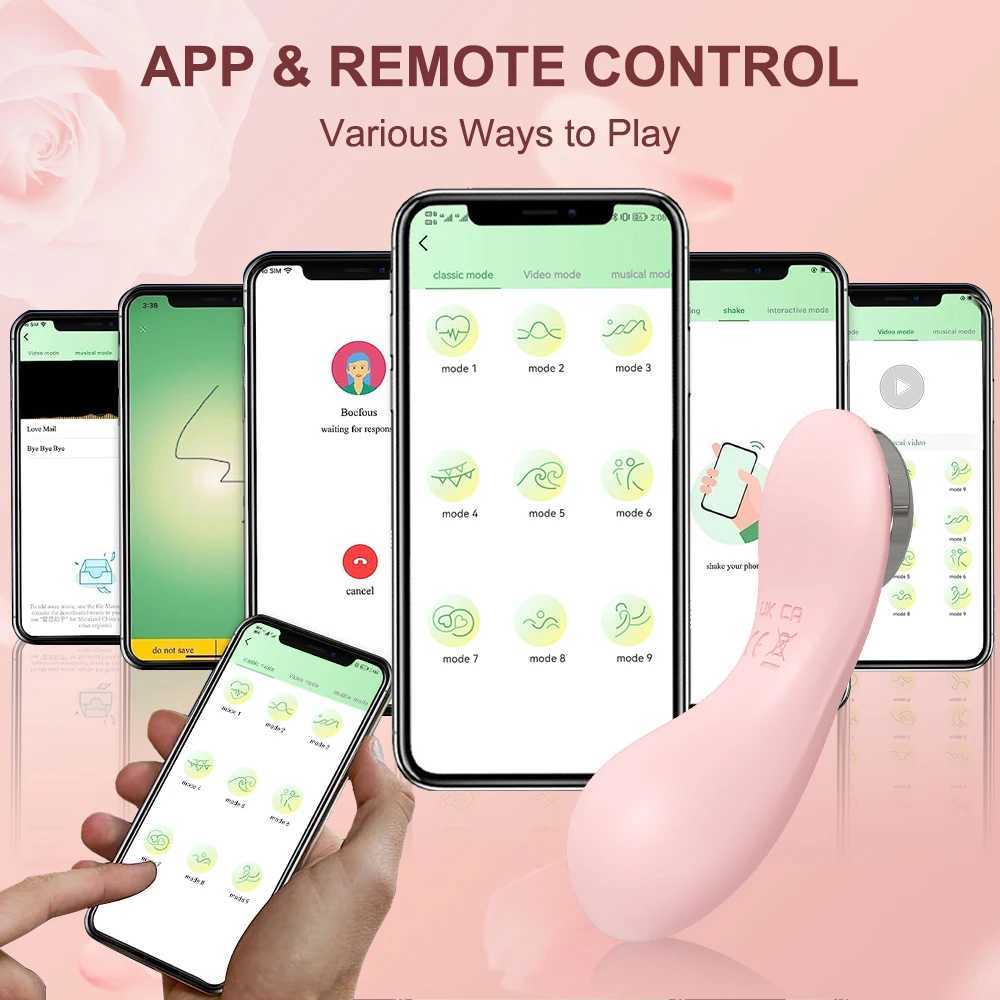 Magnetic Bluetooth APP Control Vibrator Wearable Clitoris Stimulator Vaginal Opening Massager Adult Sex Toys for Women Panties W250117