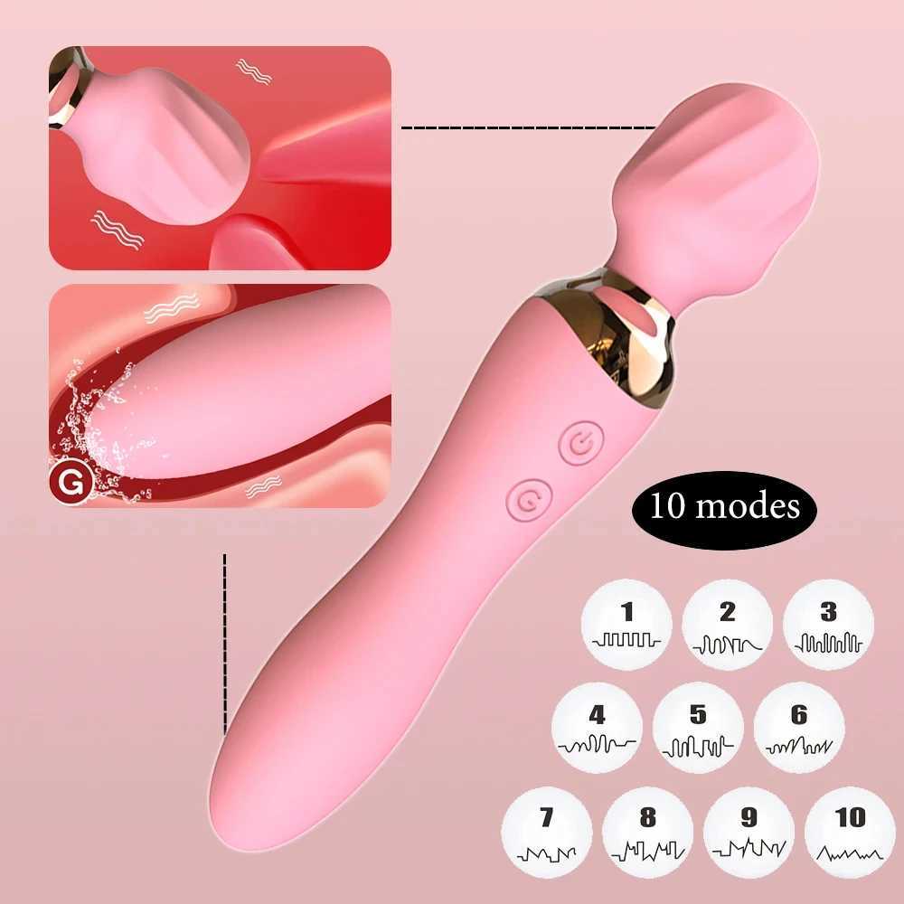 Powerful Vibrator Dildos Wand for Women G Spot Clitoris Stimulator Vagina Massager Female Masturbator Sex Toys for Adults 18+ W250117