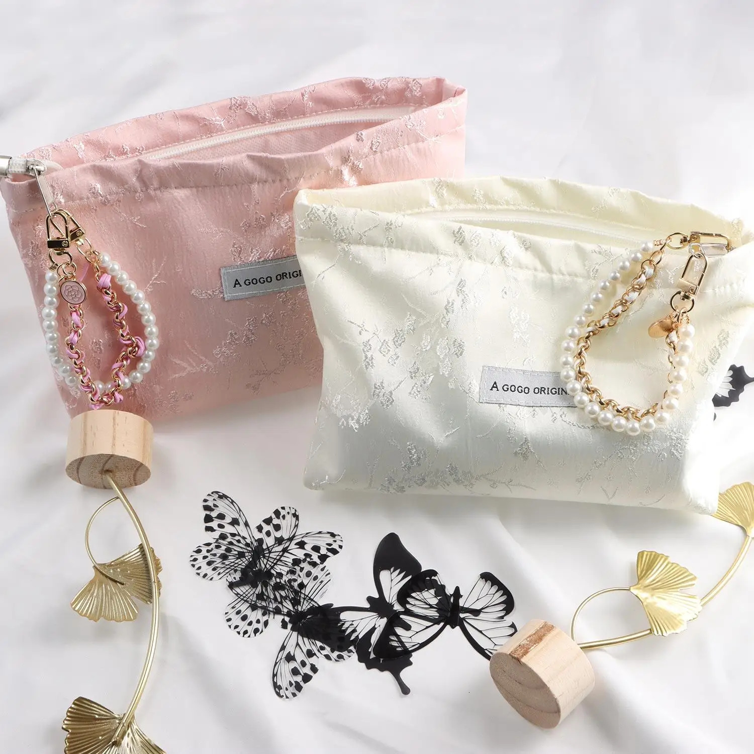 Elegant Cosmetic Bag Women Floral Makeup Case Organizer Temperament Cosmetic Pouch Travel Toiletry Bag Storage Beauty Case250114