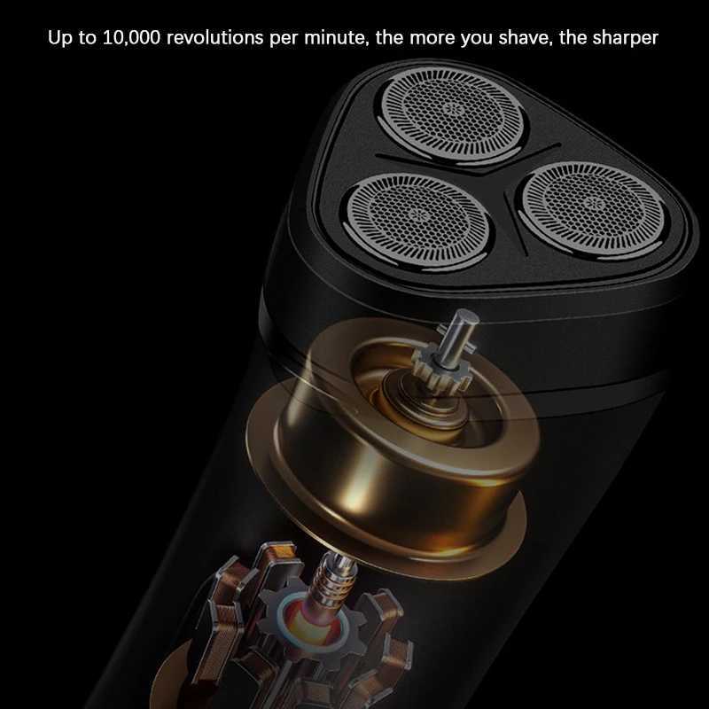 Mini Electric Shaver Men Portable Electric Razor Beard Knife USB Charging Mens Shavers Face Body Razor Men Shaver Three HeadsW250117