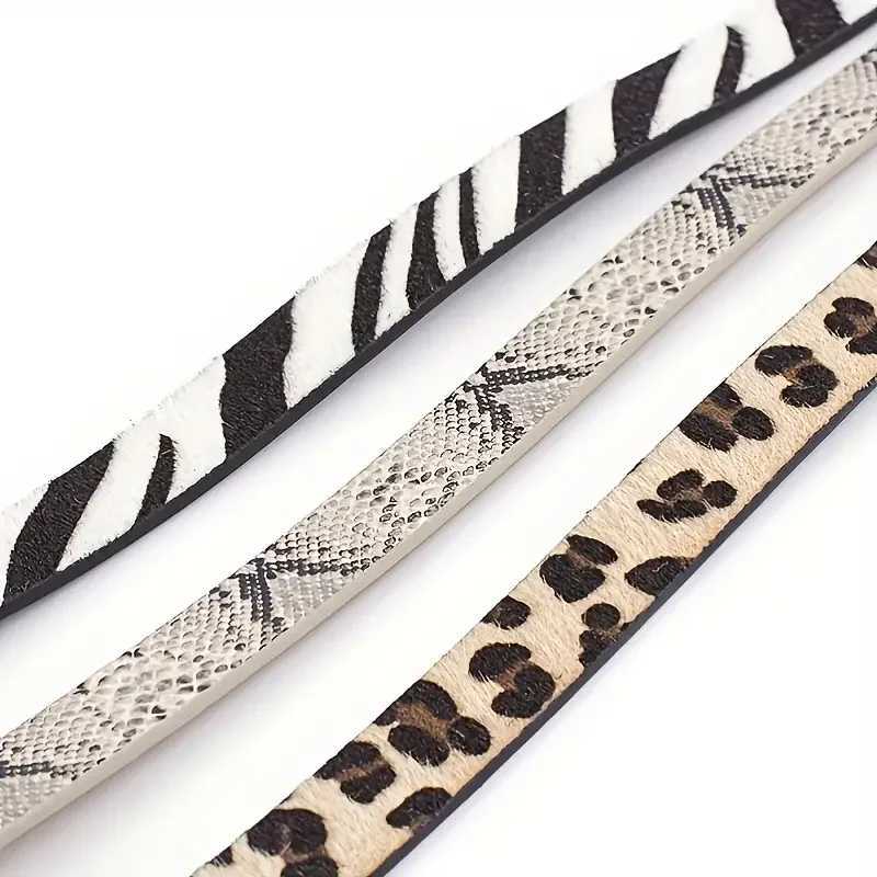 Trendy Leopard and Snake Print Belt with Classic Round Buckle for Women and Men - Stylish PU Waistband for Any Outfit W250120