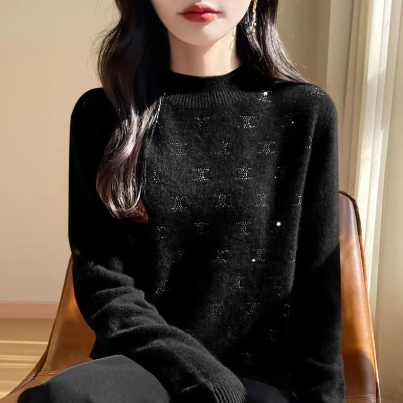 Temperament Fashion Autumn Winter New Sweaters Women Turtleneck Dias Long Sleeve Loose Pullovers Bottoming Shirt Knitted Top