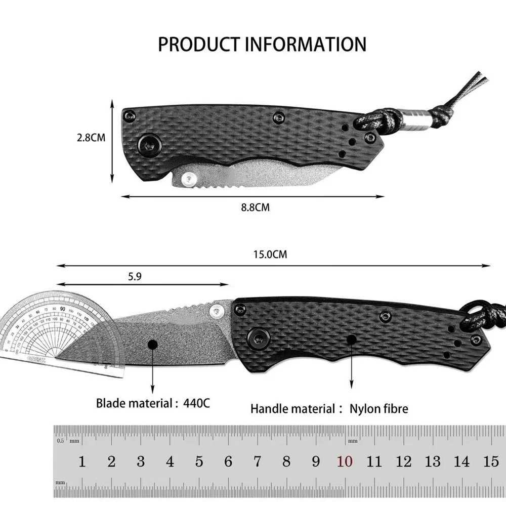 BM 290 290BK-2 Full Immunity Folding Knife 2.49 M4 Blade Aluminum Hands Outdoor Cam Hunting EDC Tool Knives W250120