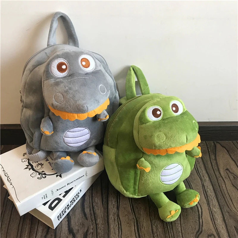 Cartoon Dinosaur Kids Backpack Cute 3D Animal School Bags for Boy Girl Autumn Winter Plush Kids Kindergarten Schoolbag 250121