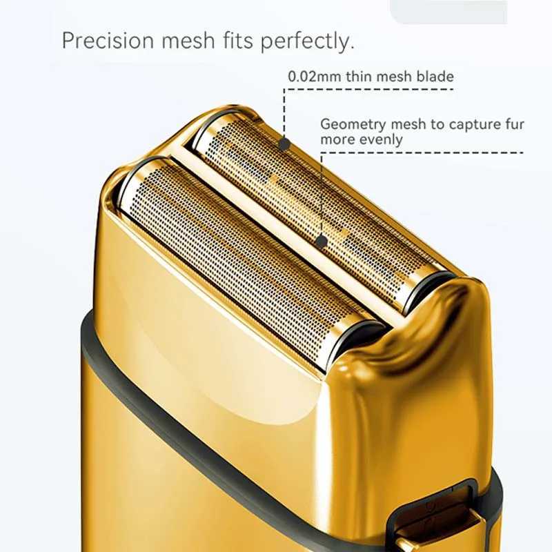 Chemical Metal5-Speeds MotorElectric Shaver For Men Hair Wet Dry Rechargeable Beard Electric Razor Bald Head Fade Shaving ManeW250117