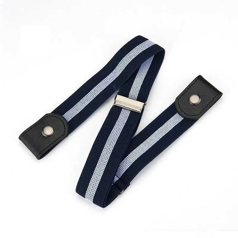 New Adjustable Stretch Elastic Waist Band Invisible Belt Buckle-Free Belts for Women Men Jean Pants Dress No Buckle Easy To Wear W250120