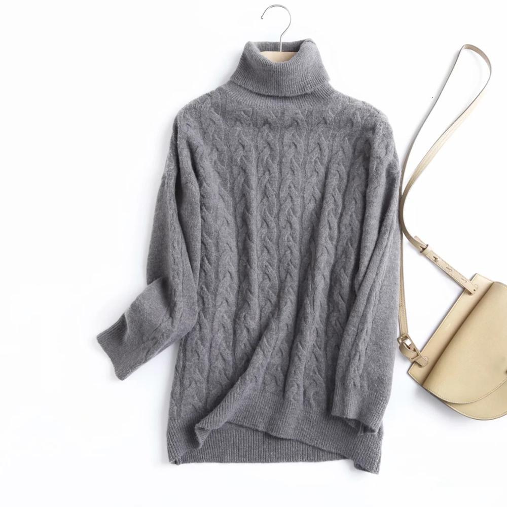Jenny&Dave Winter Sweaters Women England Style Fashion Turtleneck Twisted Wer Warm Wool Pull Femme Pullovers