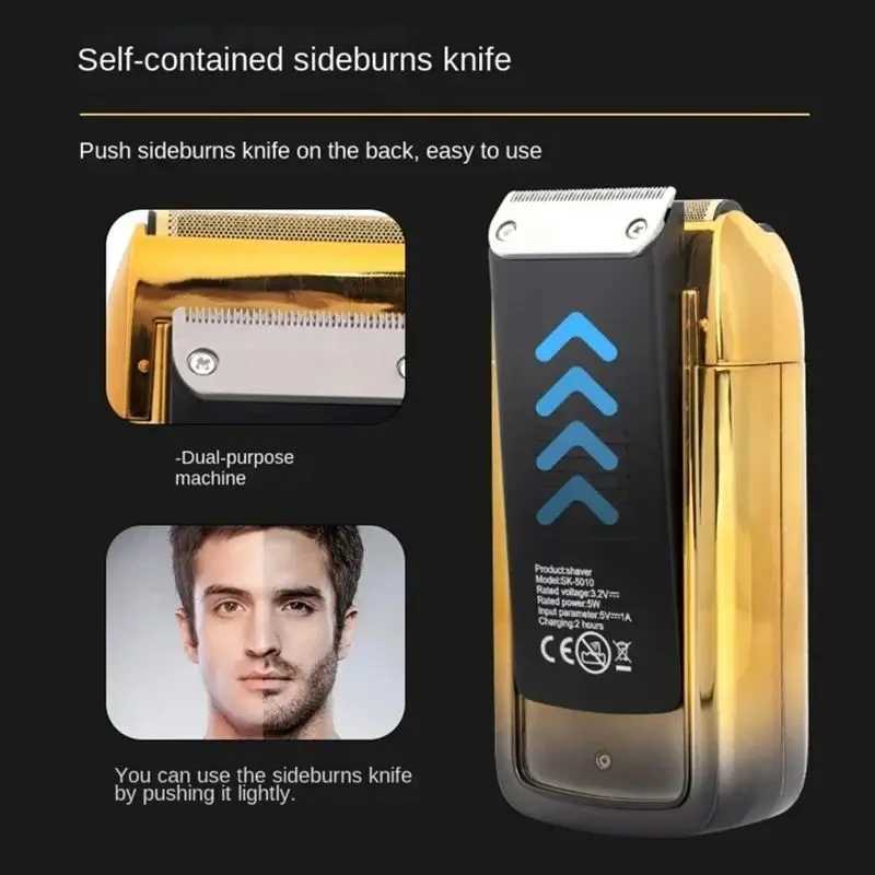 Multi-functional Mens Electric Shaver Household Outdoor Travel Essential Powerful Shaver Electric Shaver Rechargeable WaterprooW250117