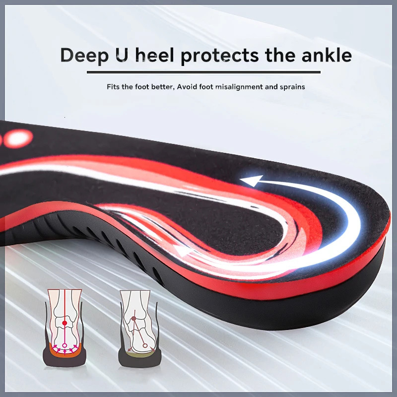 1 Pair Premium Insoles for Feet PU Gel Shock Absorption Breathable Comfortable Lightweight Sweat Absorbing Shoes Pads 250121