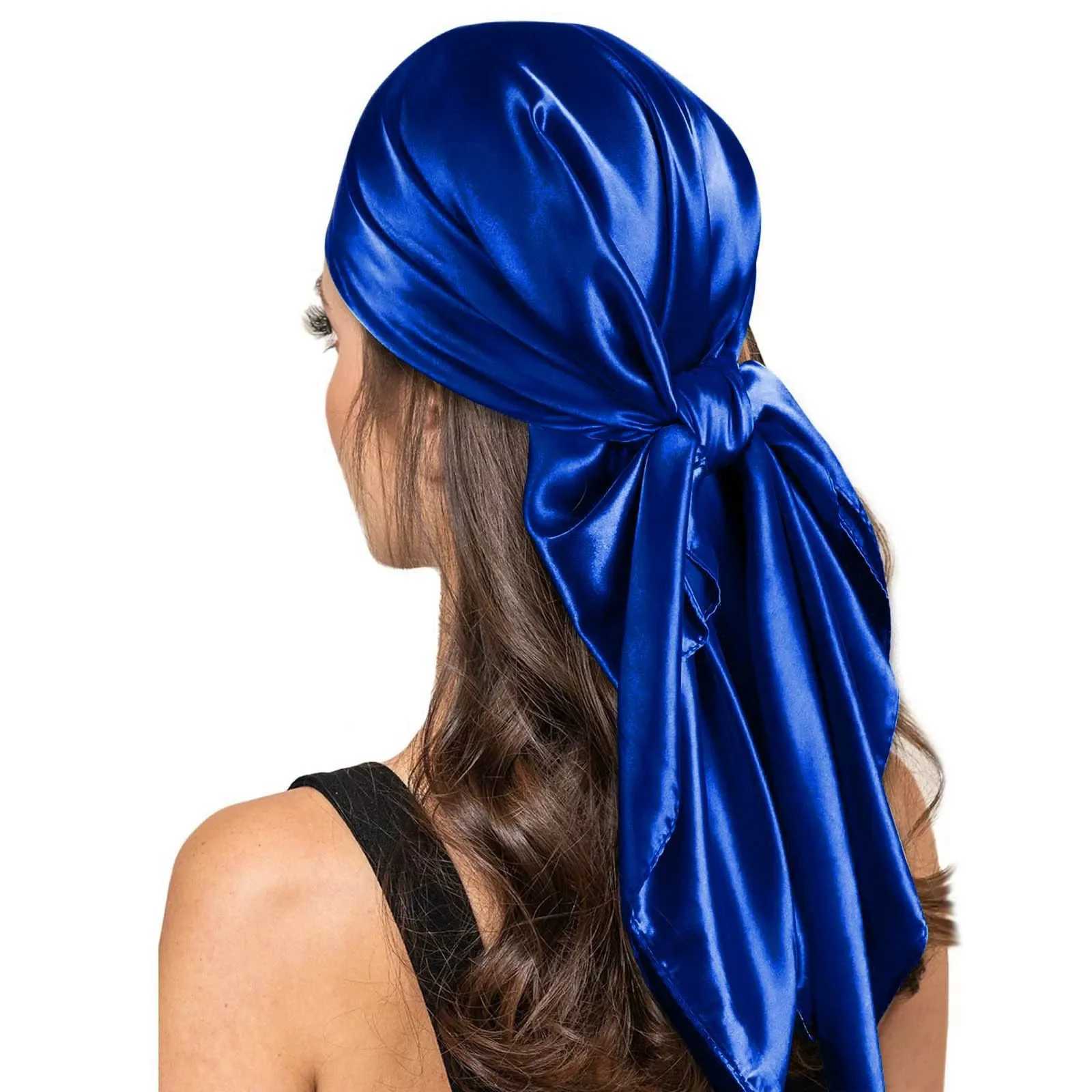 90*90cm Silk Scarf Scarftop Hears For Woman Fashion Seasons Hair Accories Hijab Foulard Bandana Femme Headscarf W250118