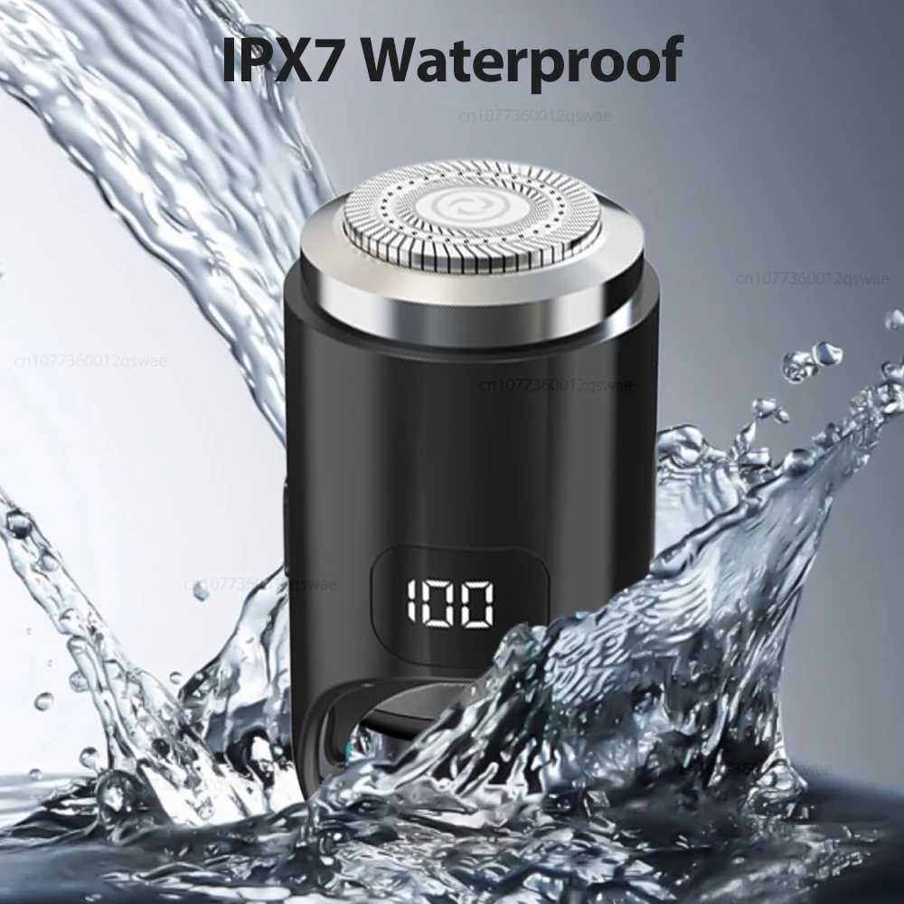 Electric Razor for Men Rechargeable Mini Shaver Wet-Dry Beard Body Hair Trimmer Portable Mens Electric Shaver Pocket RazorW250117