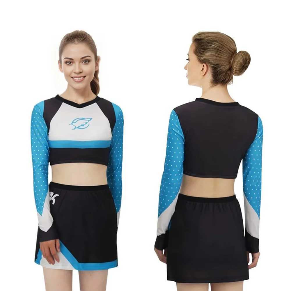 High Women Musical Cheerleader Costume For Girl Cheerleader Uniform Dress Outfit Cosplay Costume School Girls Sports Team SuitW250121
