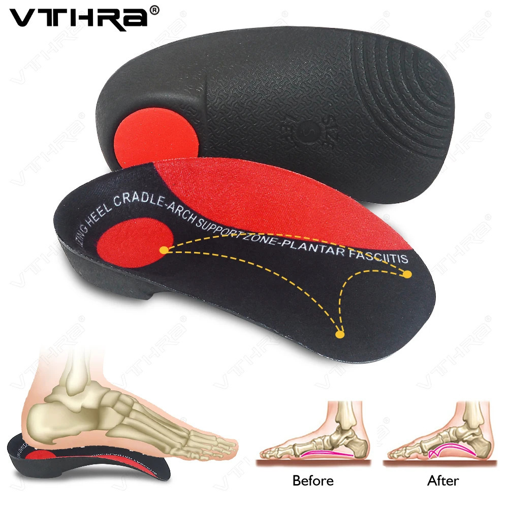 High Arch Supports Shoe Sole EVA Sport Orthopedic Insoles For Men Women Plantar Fasciitis Flat Feet Pain Relief Shoe Cushion Pad 250120