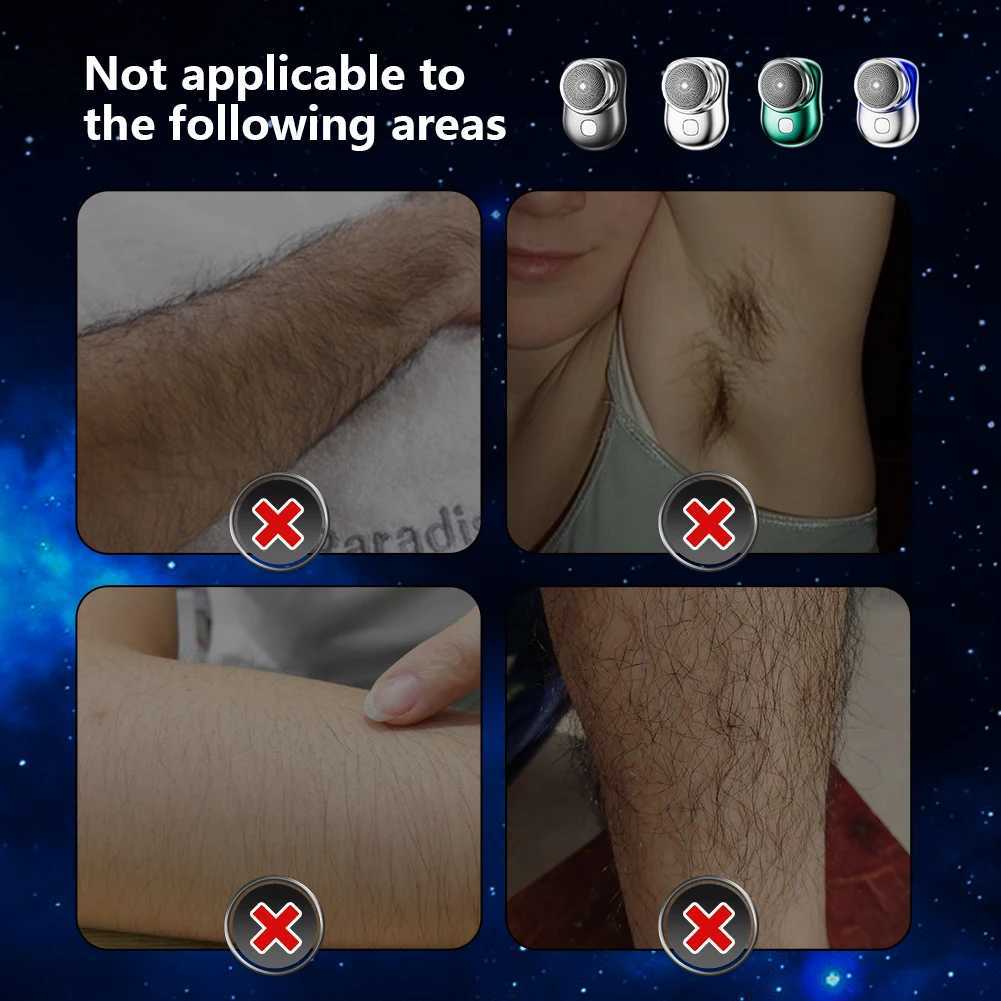 Mini Beard Clipper Washable Electric Razor USB Charging Beard Knife Cutter Portable for Boyfriend Gifts Personal Care AppliancesW250117