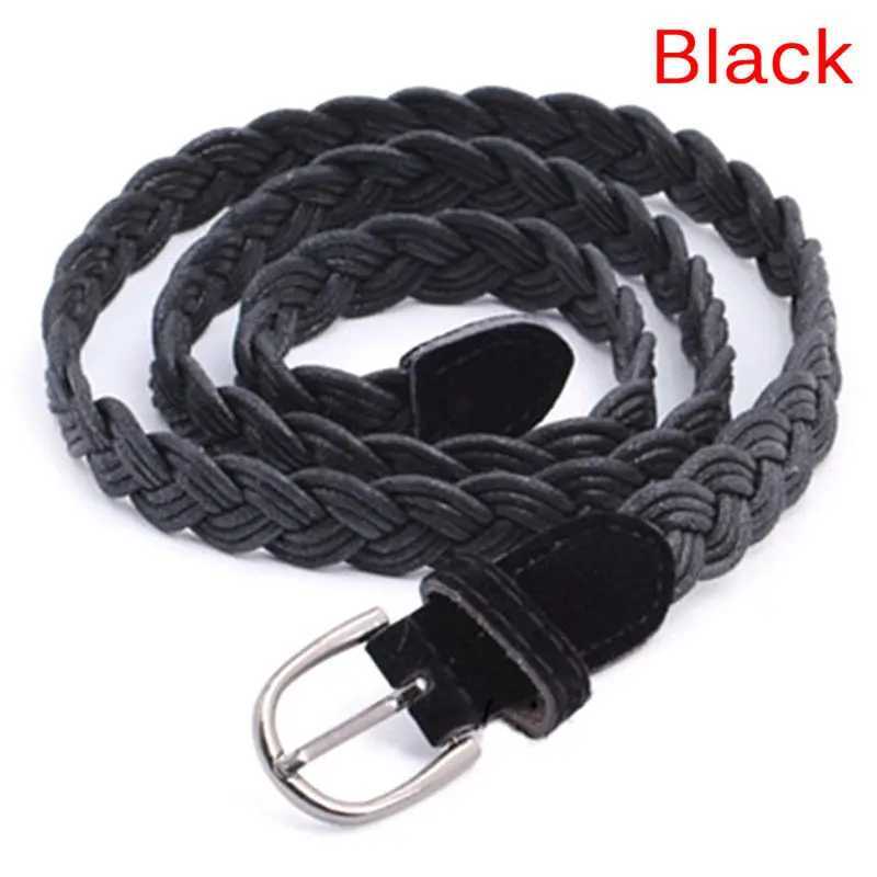 1Pc 102cm Womens Brown White Braided Belt with Hemp Rope Braided Belt Womens Belt 6 Colors W250120