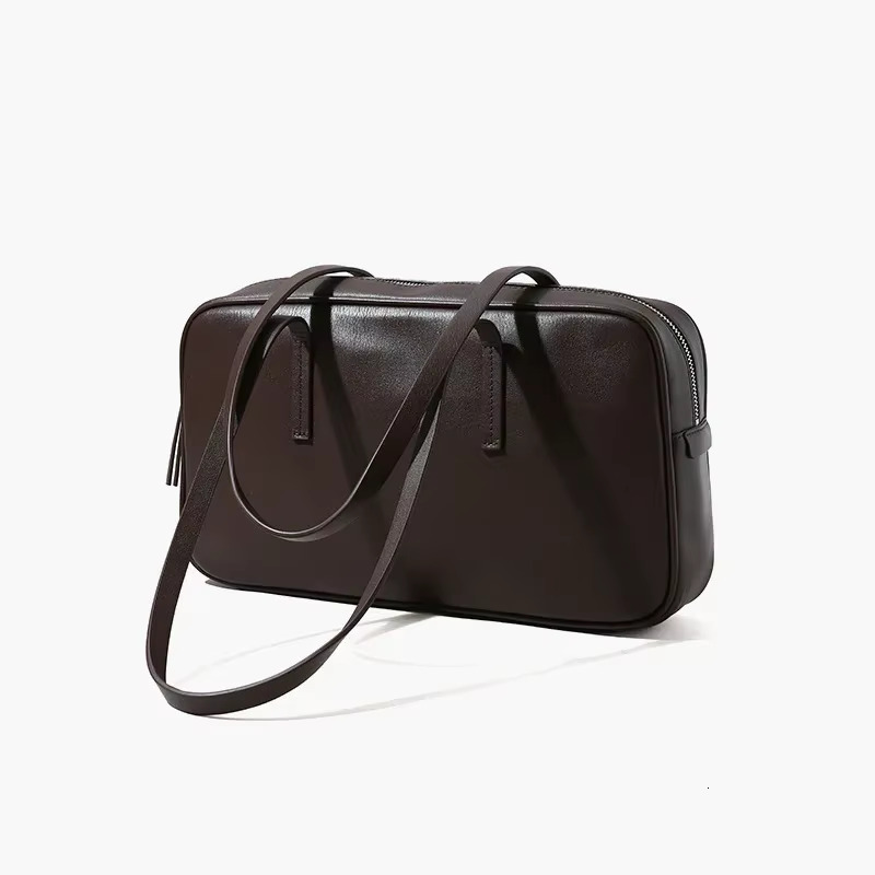 Motingsome 100% Cowhide Shoulder Designer Bags Underarm Purses Fashionable Lady Genuine Leather Satchel 2025 New