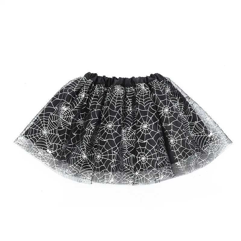 Children Girl Spider Web Tutu Cobweb Skirt Witch Wizard Hat Suit Party Outfits Up Costume Cosplay Halloween for Women Adult W250117