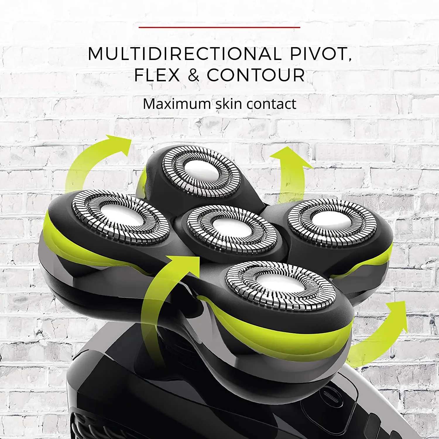 Shaver Pro Head Shaver Mens Electric Shaver Wet Dry Cordless Shaver Rechargeable Lithium ShaverW250117