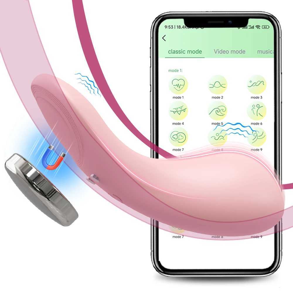 Magnetic Bluetooth APP Control Vibrator Wearable Clitoris Stimulator Vaginal Opening Massager Adult Sex Toys for Women Panties W250117