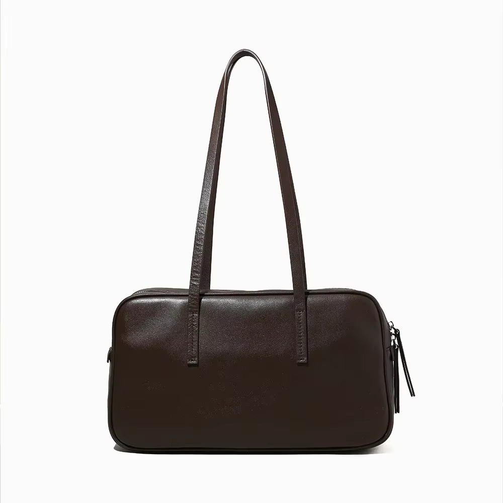 Motingsome 100% Cowhide Shoulder Designer Bags Underarm Purses Fashionable Lady Genuine Leather Satchel 2025 New