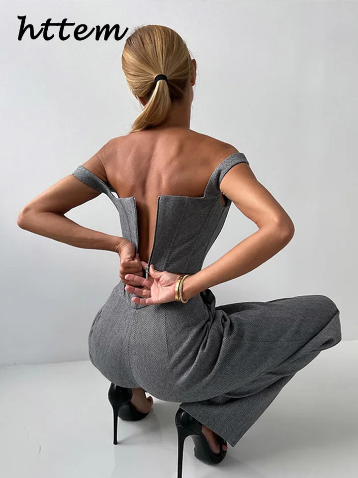 Fishbone Top Blazer Pants Sets 3 Pieces For Women Solid One Button Jacket Crop Tops High Waist Pocket Pant Lady Office Set 250118