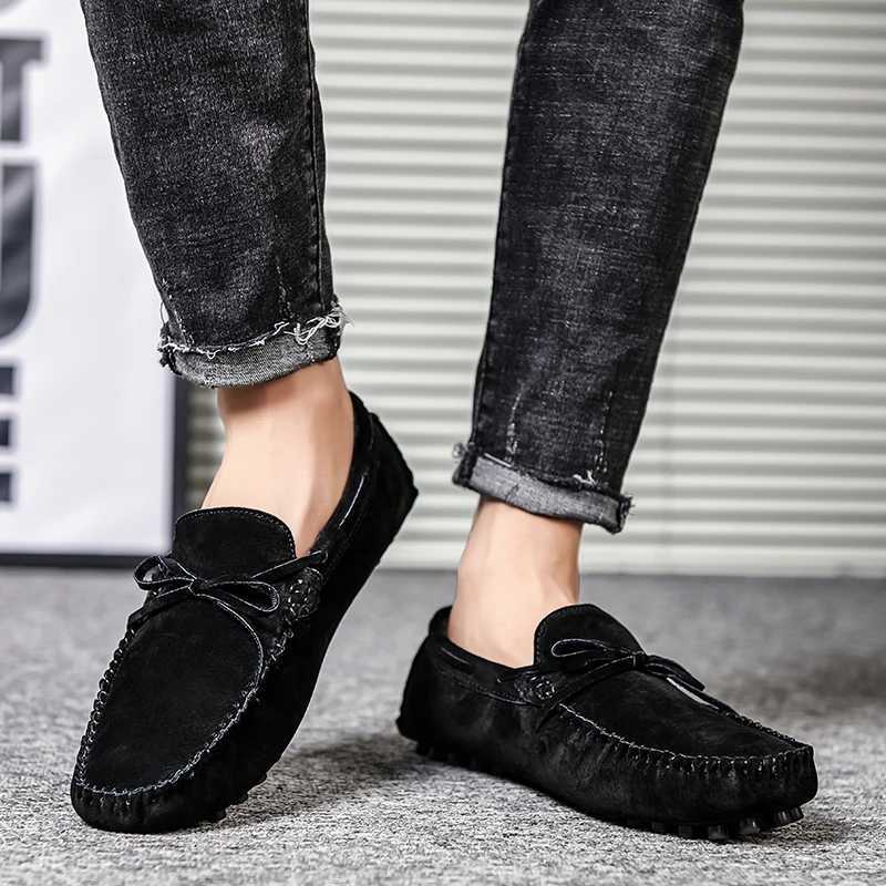 Winter Penny Fur Loafers Men Shoes Man Suede Leather Plush Slip Flats Male Boat Shoes Mens Casual Driving ShoesXJ250118
