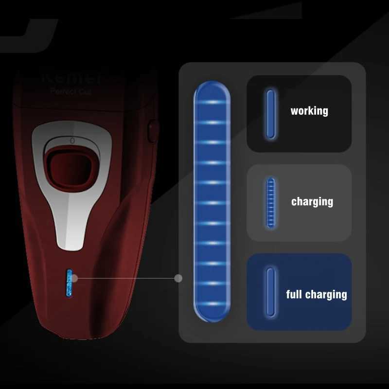 Chemical Powerful Foil Electric Shaver Hair Rechargeable Beard Electric Razor For Men Bald Head Shaving Mane With Extra MeshW250117