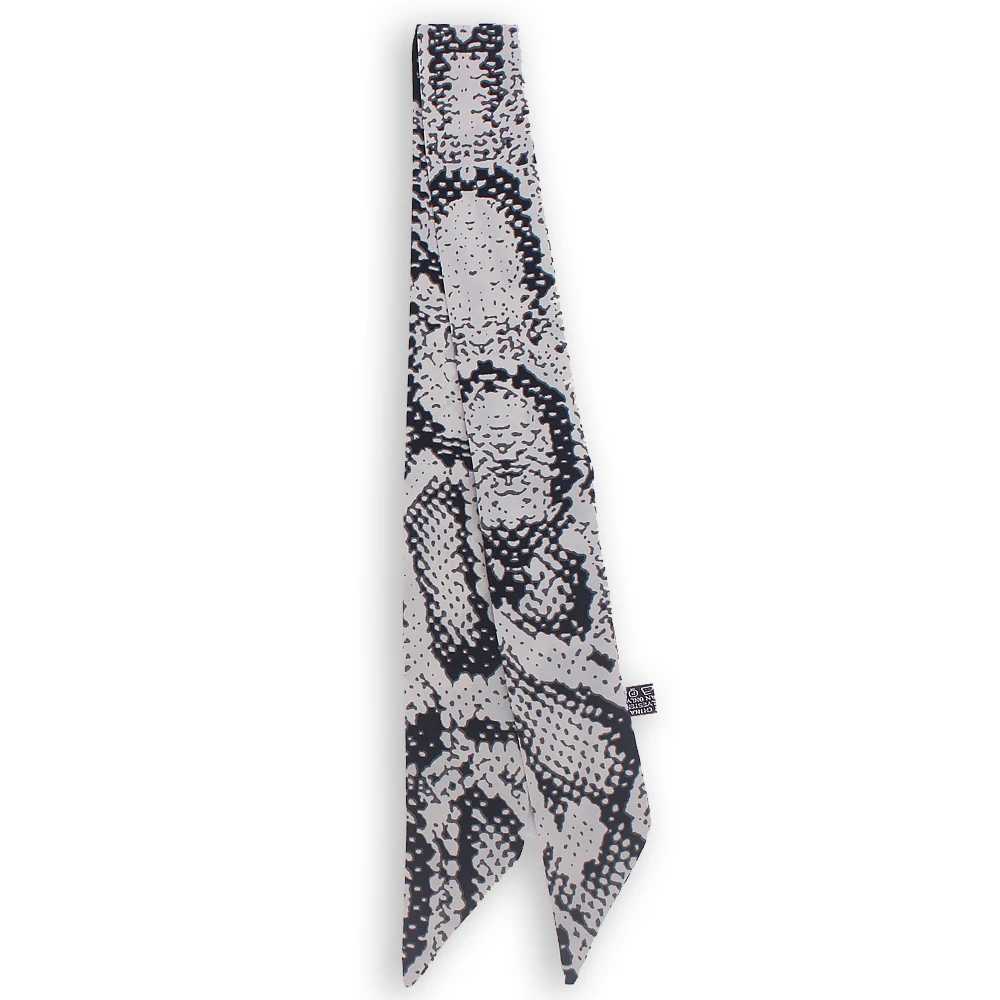 2019 Leopard Snake Skin Print New Bag Skinny Silk Scarf For Women Luxury Foulard Women Tie Fashion Head Scarves For Ladies H1053 W250118