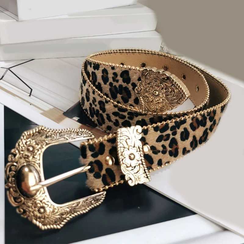 Subculture Belt 2000s Leopard Print Belt for Jeans Shorts Belt Women Waist Decors Pants Waist Belt Girl Waist Ornaments W250120