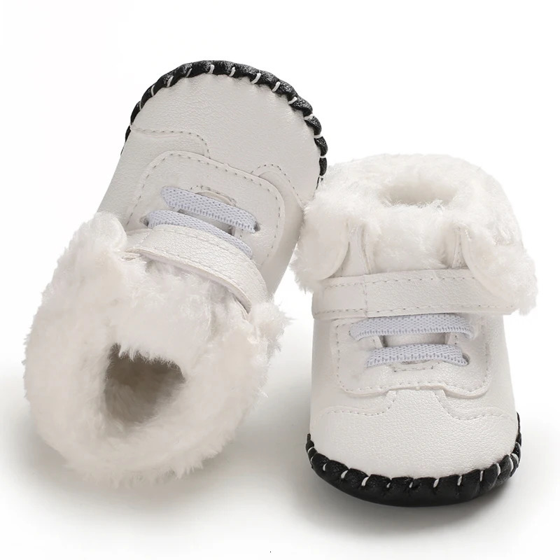 Baby Girls Boys Snow Boots Soft Sole Plush Lined Infant Booties PU Leather Toddler born Prewalker First Baby Walking Shoes 250118