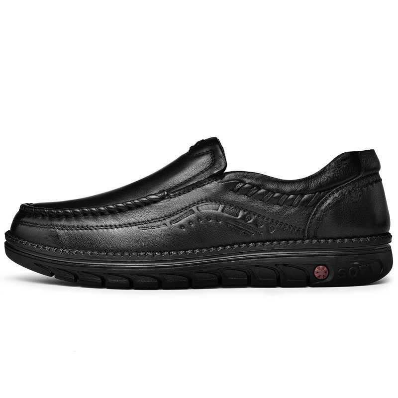 High Quality Loafer Casual Mens Comfortable Flats Genuine Leather Luxury Loafers Men Casual Shoes Designer Original Adulto ShoesXJ250118