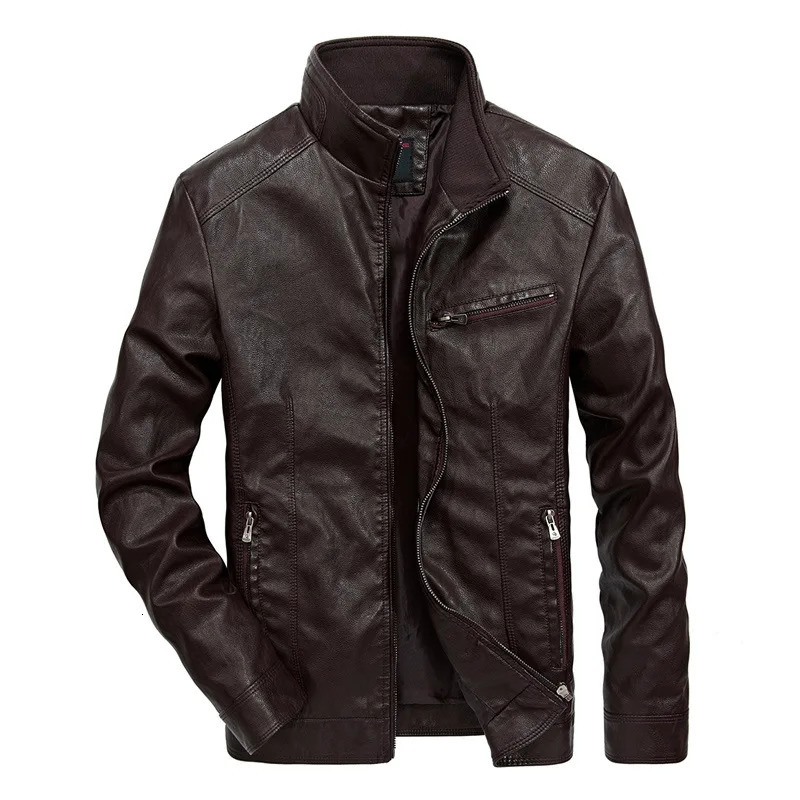 Good Quality Motorcycle Leather Jackets Men Warm Patchwork Military Jacket Baseball Collar Pilot Leather Jacket Coats 250120