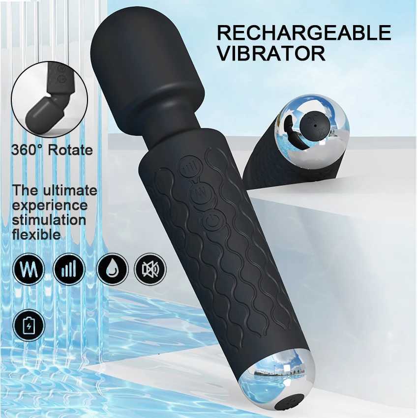 20 mode powerful vibration mini vibrator sex toy AV magic wand massage machine Clitoris G-Spot vibrator W250117