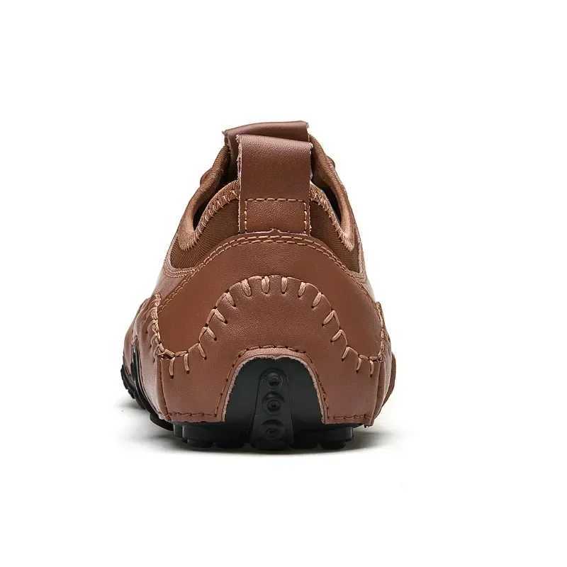 Vanmie Genuine Leather Men Casual Shoes Handmade Slip Lazy Loafers Soft Hollow Out Loafers Breathable Male Driving ShoesXJ250118