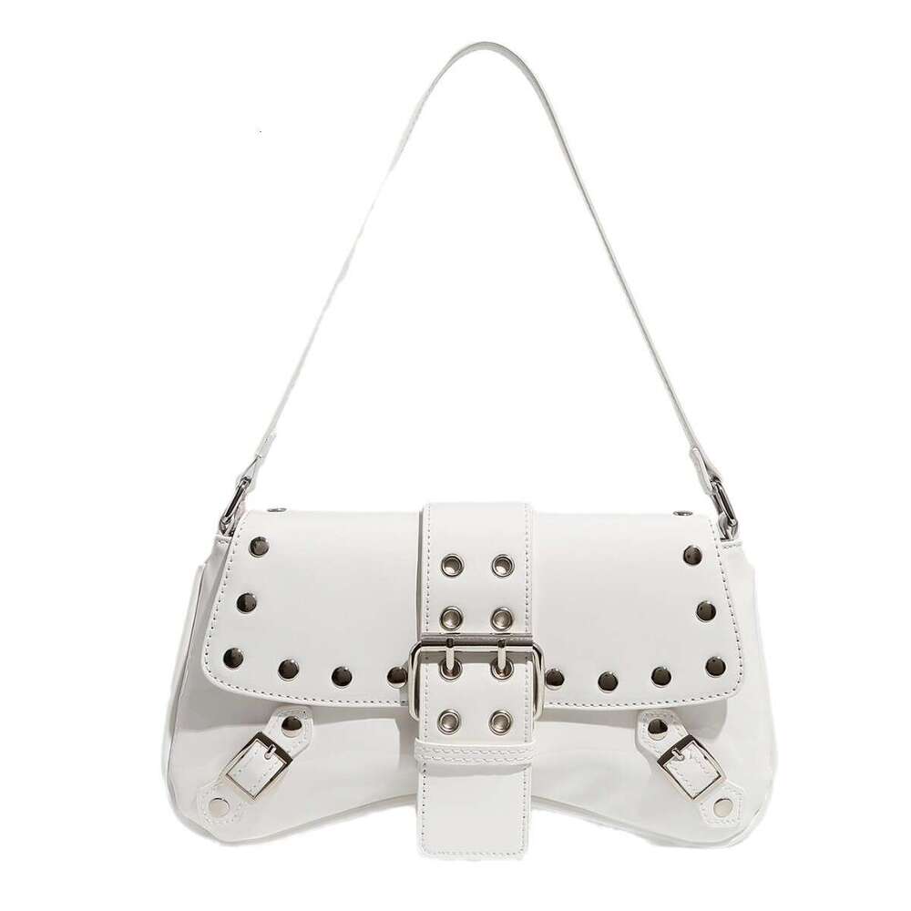 Punk style willow nail shoulder bag, handbag, armpit bag