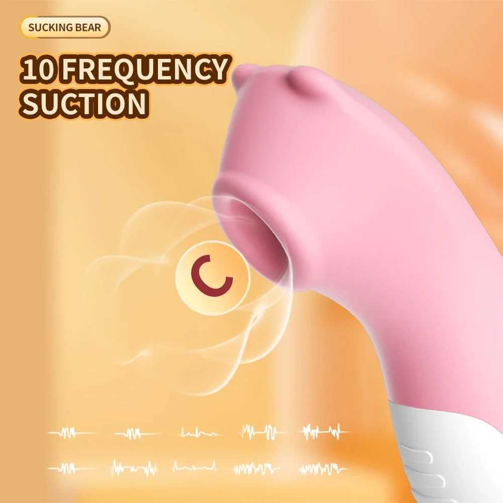 Powerful Clit Sucker Vibrator Tongue Vibrating Nipple Sucking Blowjob Clitoris Stimulator Etotic Sex Toys For Women Masturbators W250117