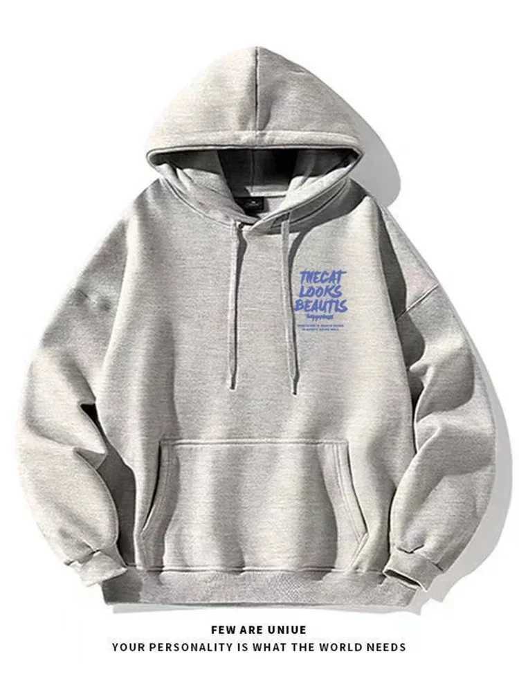 2024 Leisure Street Clothing Hoodie Fashion Hoodie Mens Comfortable Fashion Hooded Sweatshirt Hip Hop Street Clothing Y2K Sweat W250117