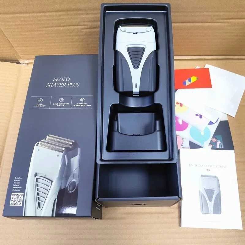 Profoil Lithium Plus Titanium Foil Shaver #17260 Reciprocating Electric Shaver for Men Beard Stubble Razor Bald Shaving ManeW250117