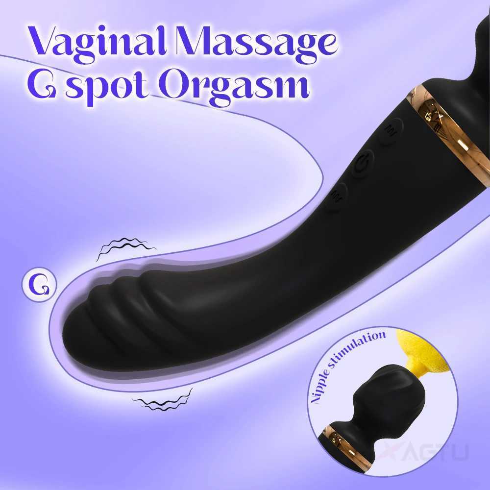 AV Vibrator G Spot Magic Wand Clitoris Stimulator Strong Vibration Powerful Dildos 10 Modes Massager Adult Sex Toys for Woman W250117